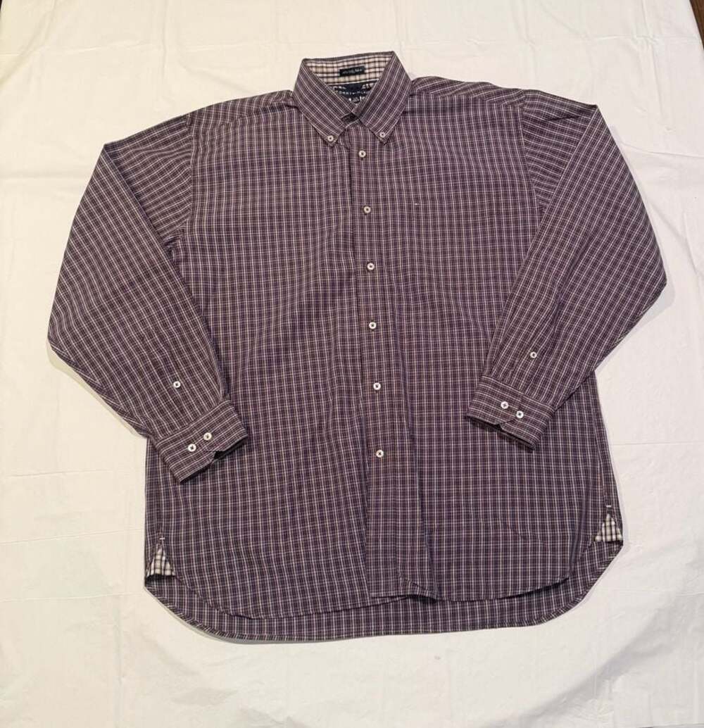 Tommy Hilfiger 80's 2-Ply Cotton Long Sleeve Button-Down Plaid Shirt